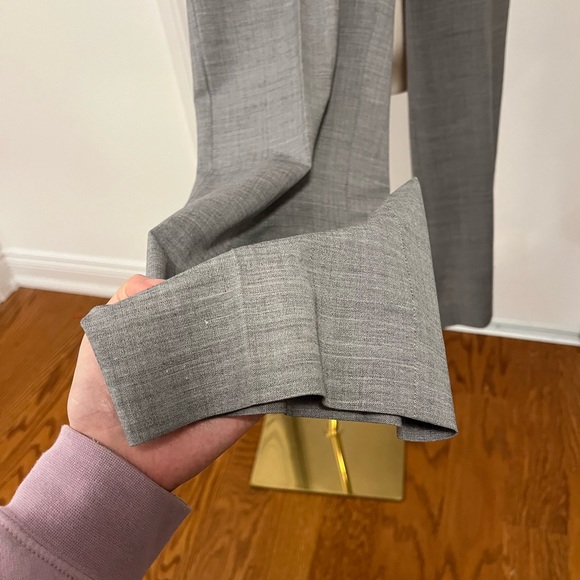 Club Monaco Suit Pants Size 8 Work Office Workwear Officewear Gray Grey Wool - Picture 3 of 11